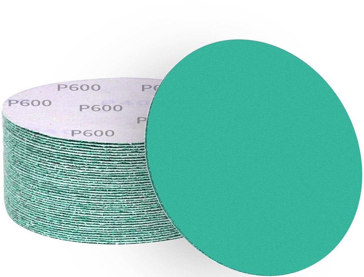 Schuurpapier 150mm 50pcs - Velcro - Granulaat 600 - Voor fijn schuren - ShopVlot