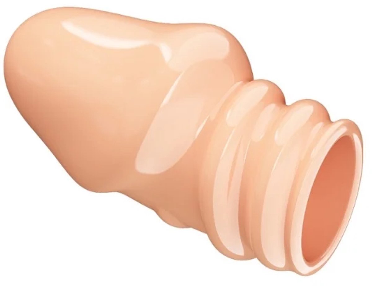 Zachte Siliconen Penismantel in Beige - Duurzaam en Prestatiegericht Design voor Dagelijks Gebruik