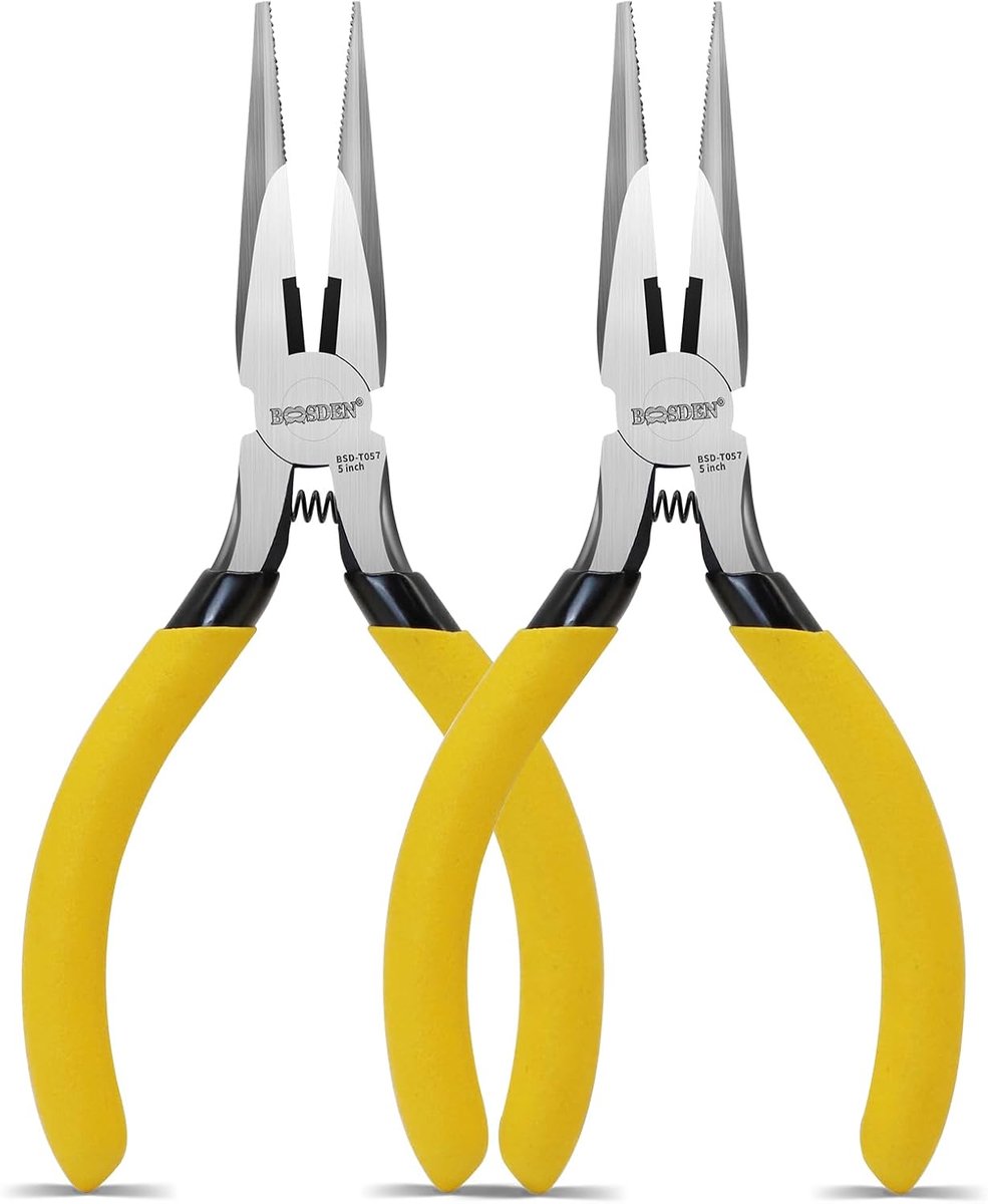 Naaldtang 13cm - Mini lange neus tang - Hoogwaardig staal - Ideaal voor elektronica en sieraden maken - ShopVlot