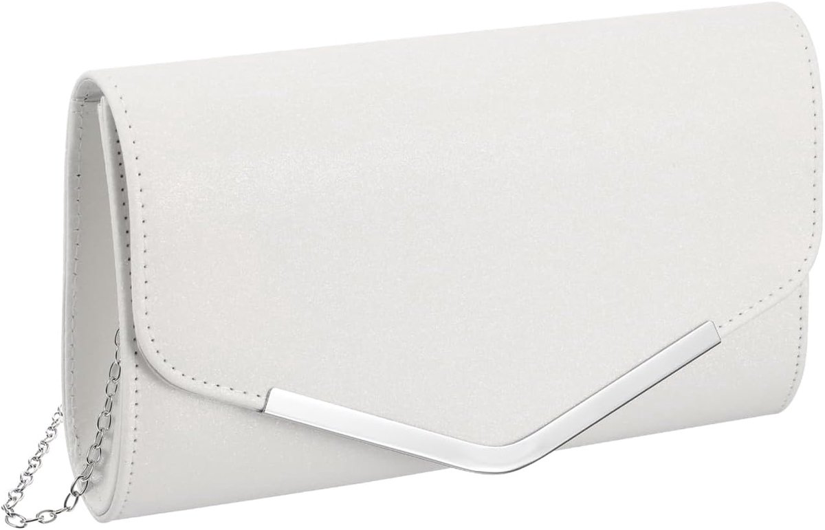 Handtas zwart - leren clutch - modieus ontwerp - ideaal voor bruiloften - ShopVlot