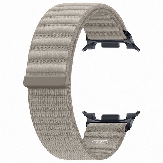 Samsung Galaxy Watch 9 Nylon Fabric Bandje Taupe S/M