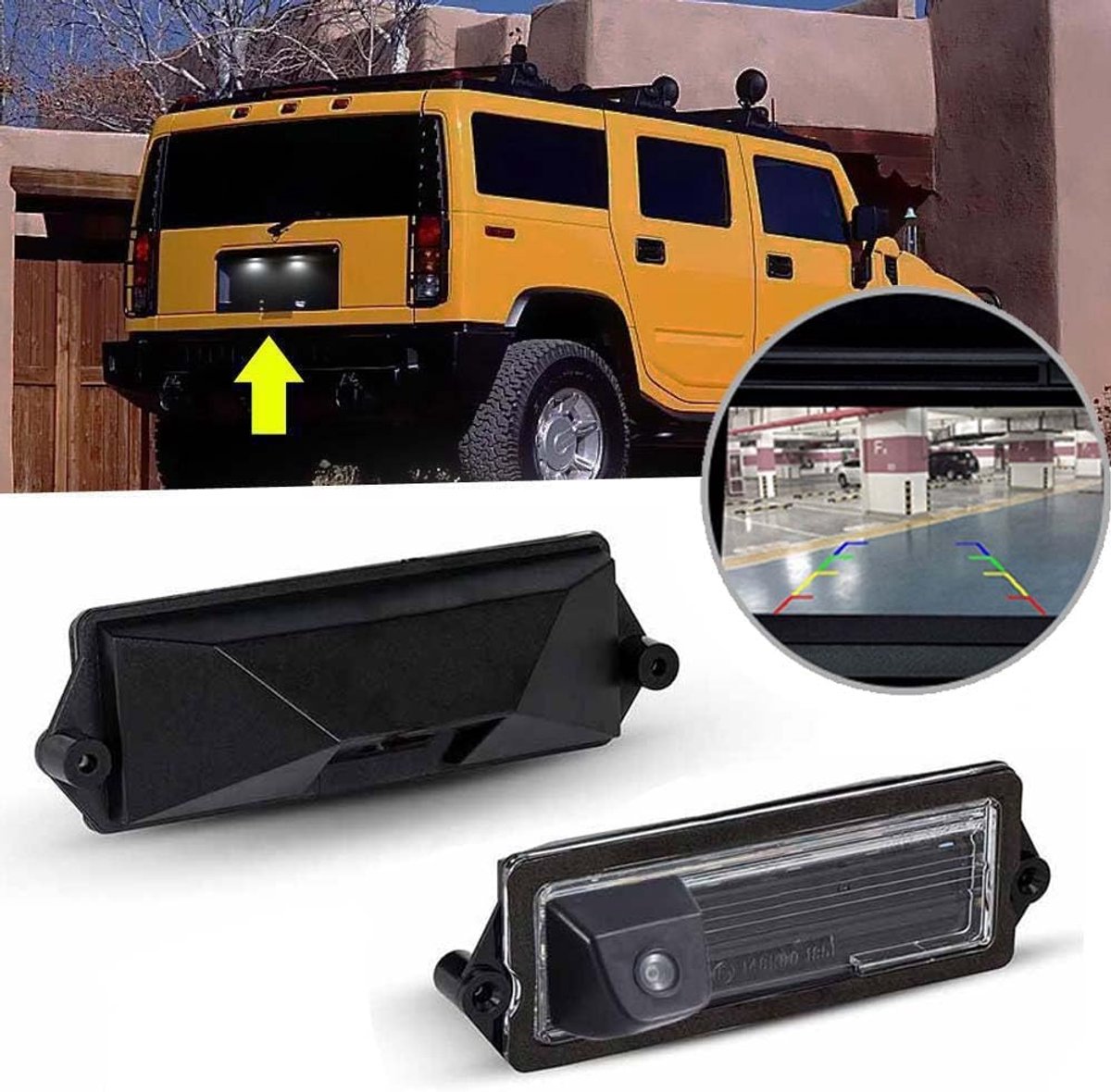 Achteruitrijcamera HD - Waterproof - Voor Lobster H2, Cadillac Deville en Seville - Verhoogt veiligheid bij parkeren - ShopVlot