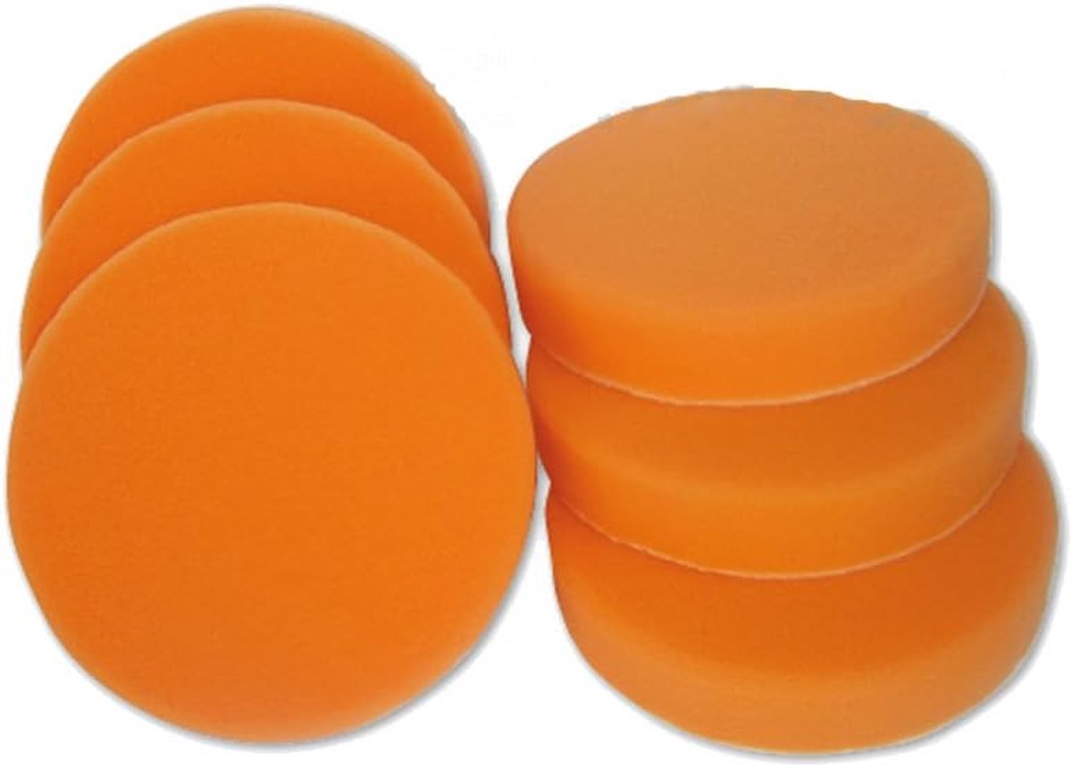 Polijstschuimset XL - 6 x Professionele Polijstschuimen 150mm - Medium Hardheid - Perfect voor Auto Polijsten - ShopVlot