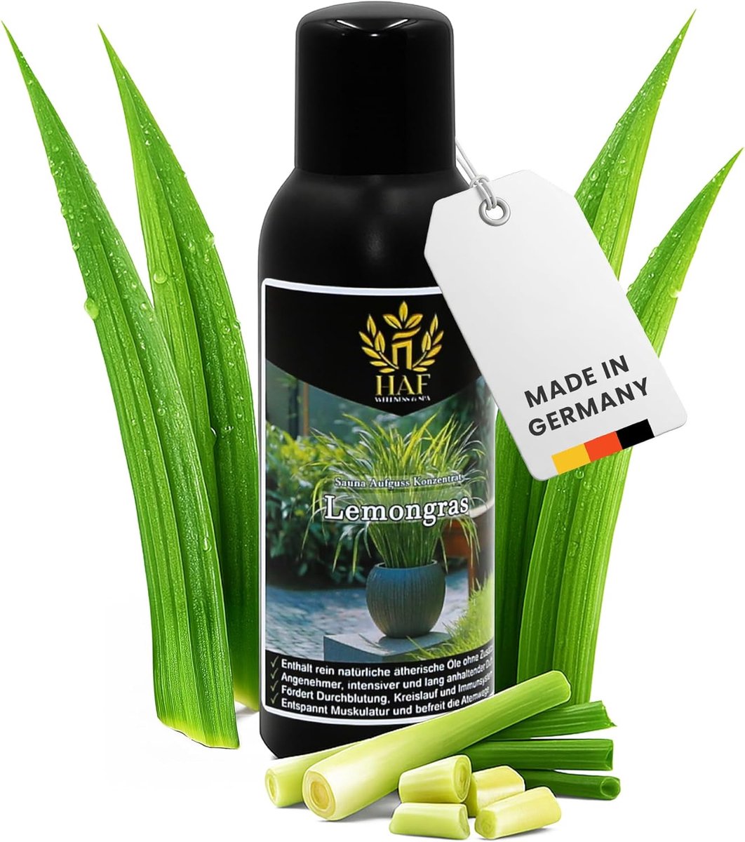 Sauna infusion concentraat 250 ml - citroengras - 100% natuurlijke oliën - voor een intense geurervaring - ShopVlot