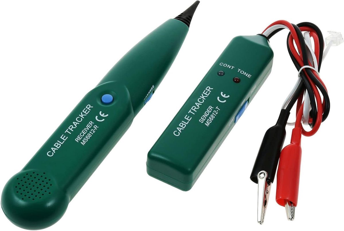 Kabeltester MS6812 - Compact formaat - Voor het traceren van kabels - Eenvoudig in gebruik - ShopVlot
