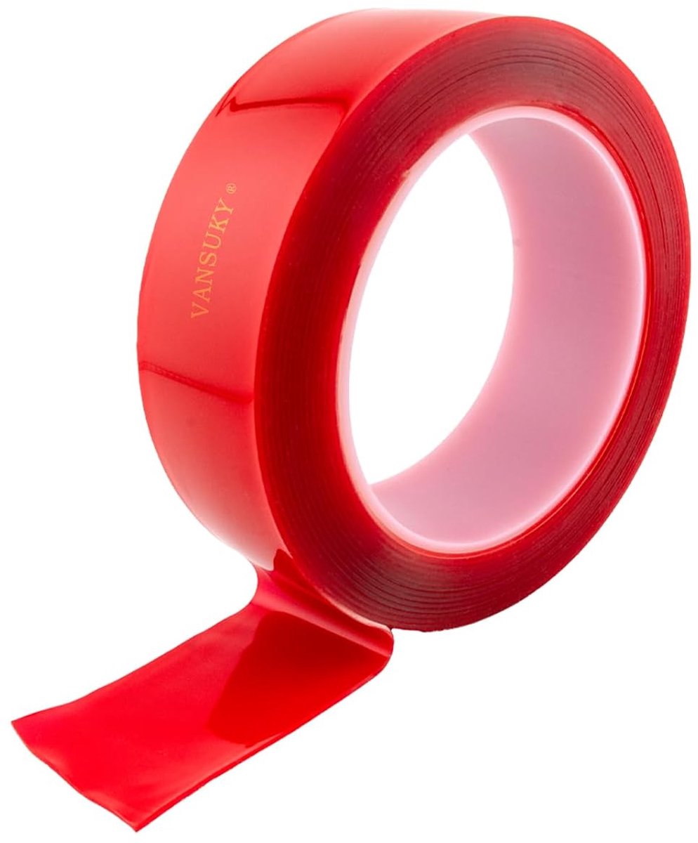 Dubbelzijdige Acryl Plakband 1 mm × 20 mm × 5 m - Transparant - Sterke hechting - Ideaal voor thuis en op kantoor - ShopVlot