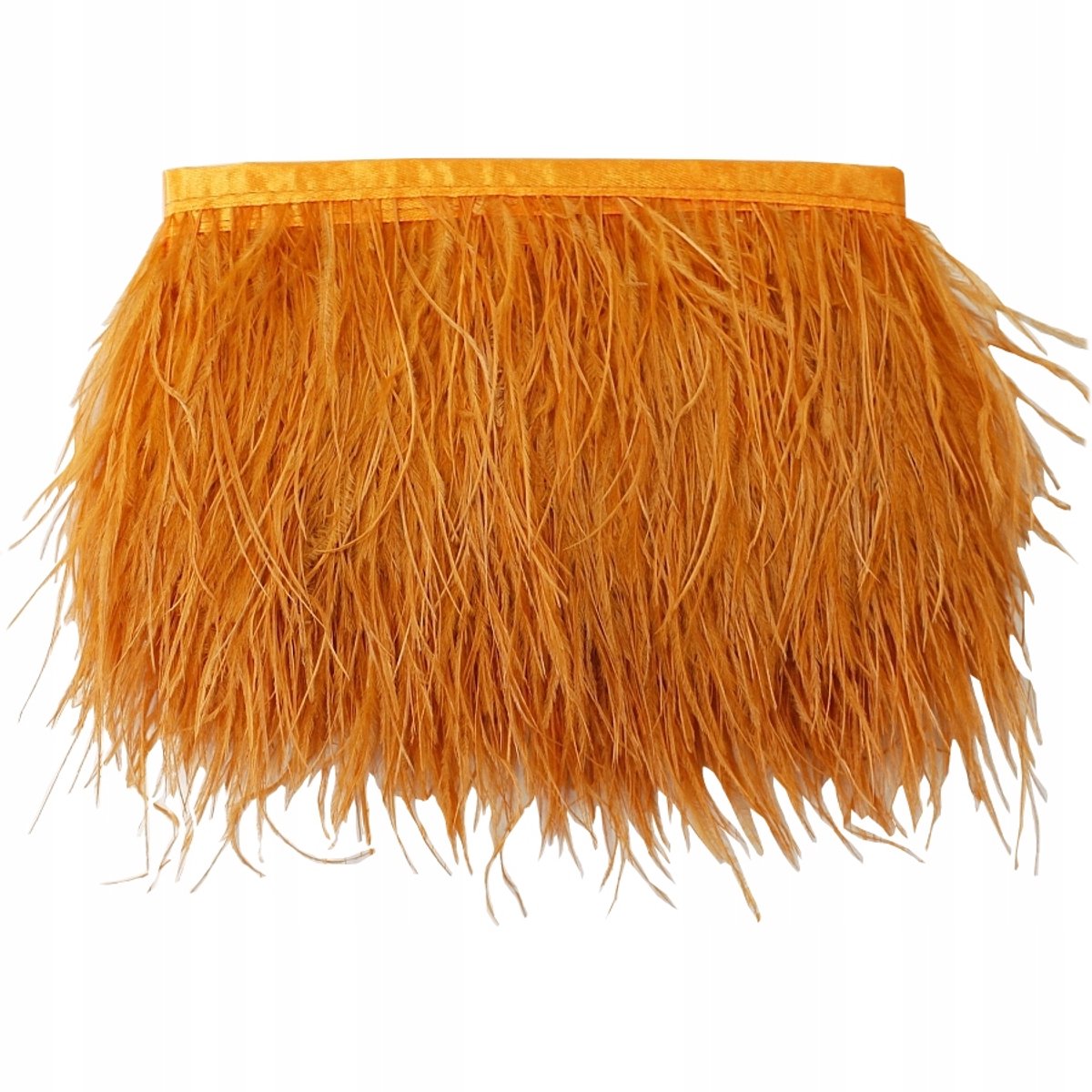 Strassveerband - Oranje, 1 meter - 5-10 cm veren