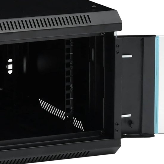 vidaXL Netwerkkast voor aan de muur 12U 19" IP20 600x600x640 mm van vidaXL — afbeelding 4