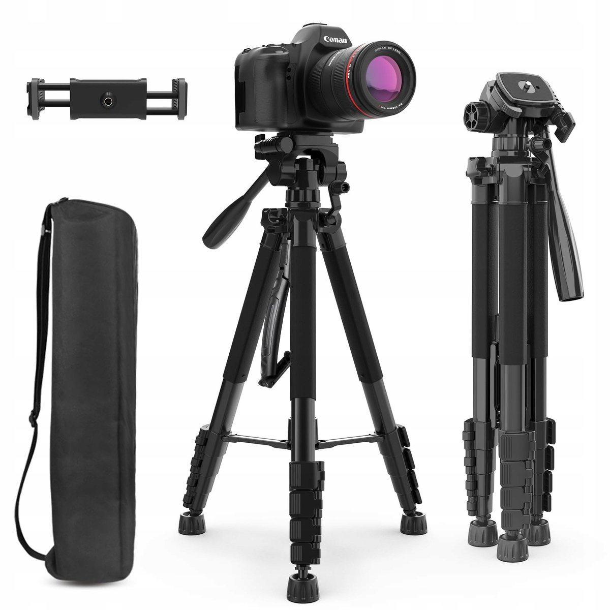 Aureday Statief 188cm voor Smartphone & DSLR met Afstandsbediening