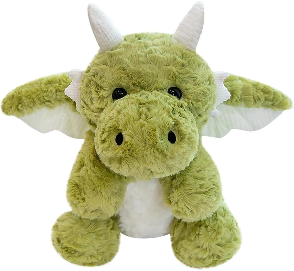Casalora Pluche Dinosaurus Knuffel – 45 cm – Zacht Vliegende Draak Knuffeldier voor Kinderen – Groen