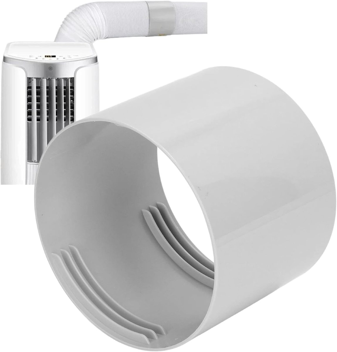 Airconditioner afvoerslang aansluiting 150mm - universeel - CW/CCW schroefdraad - voor eenvoudig afvoeren van lucht - SnelShoppen