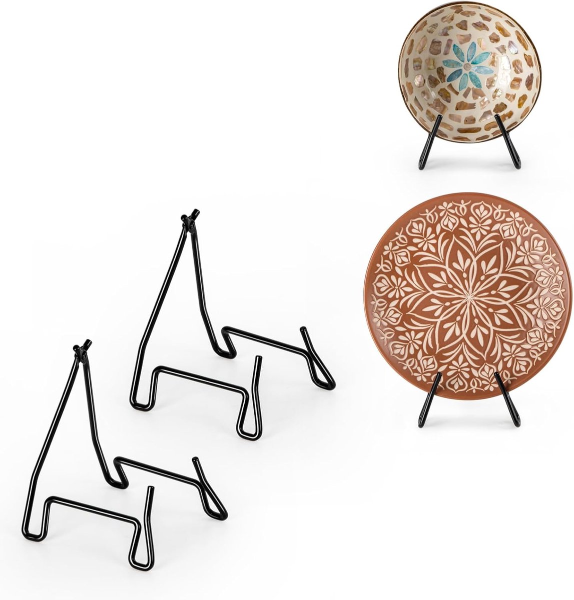 Bowl Stand voor Presentatie 5,5 Inch - Metaal Plate Stand - Stevige Constructie - Ideaal voor Diepe Schalen - SnelShoppen