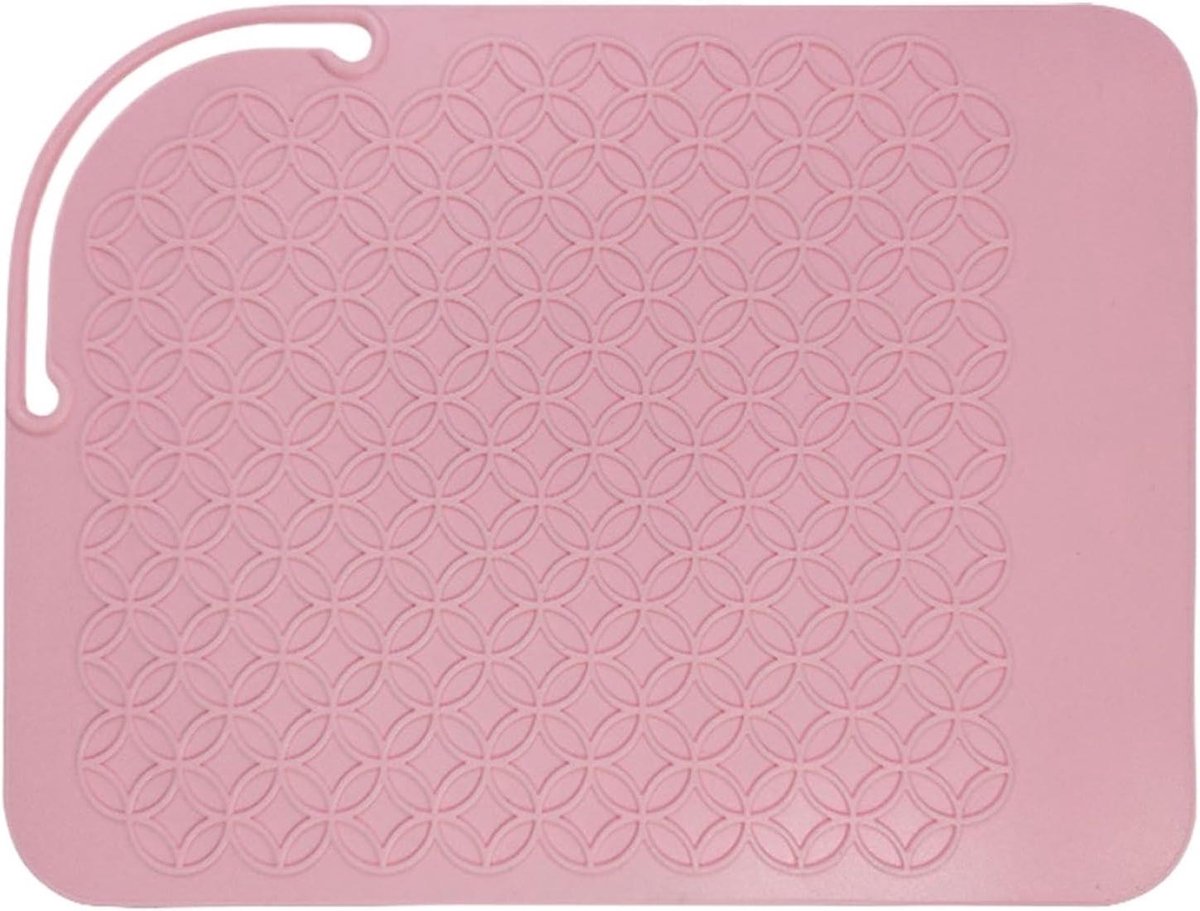 Warmtekussen Krultang - Hittebestendige Mat - Styling Beschermen - Antislip Siliconen - 21x156 cm - Zwart