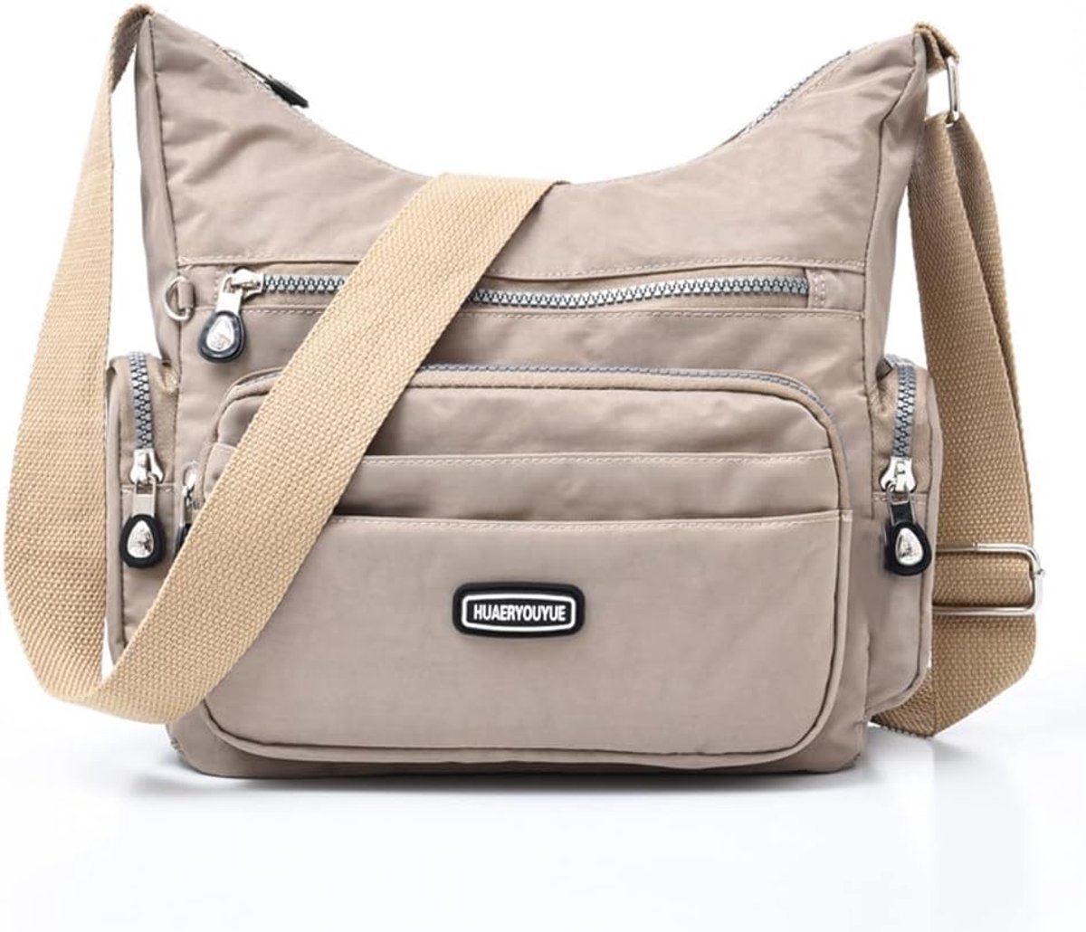 Schoudertas Dames Waterdicht - Casual Crossbody Bag met Meerdere Vakken - Ideaal voor School en Reizen - SnelShoppen