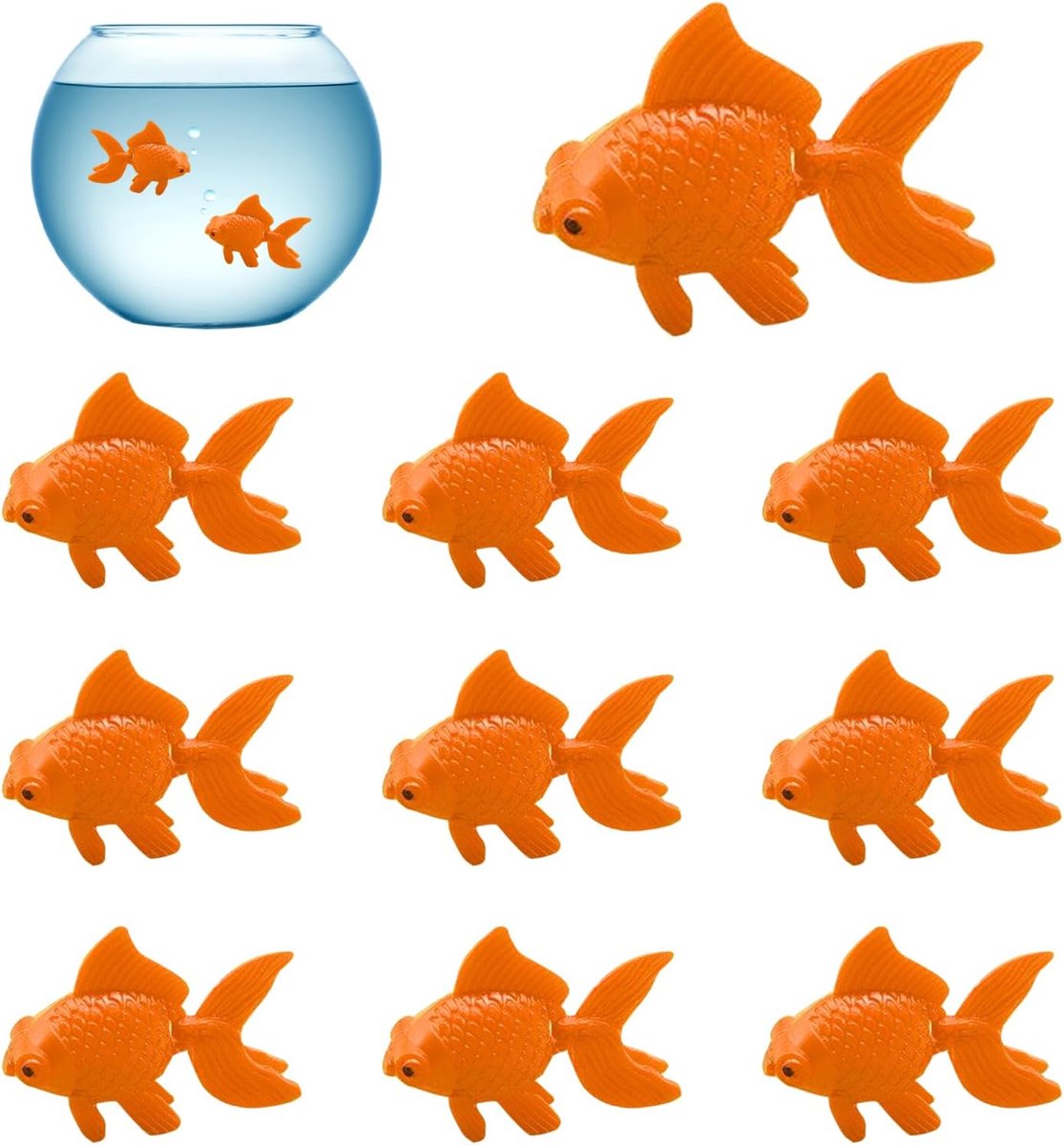Kunstmatige Vissen Ornamenten - 10 Stuks - Lifelike Plastic Vissen - Perfect voor Aquariumdecoratie - ShopVlot
