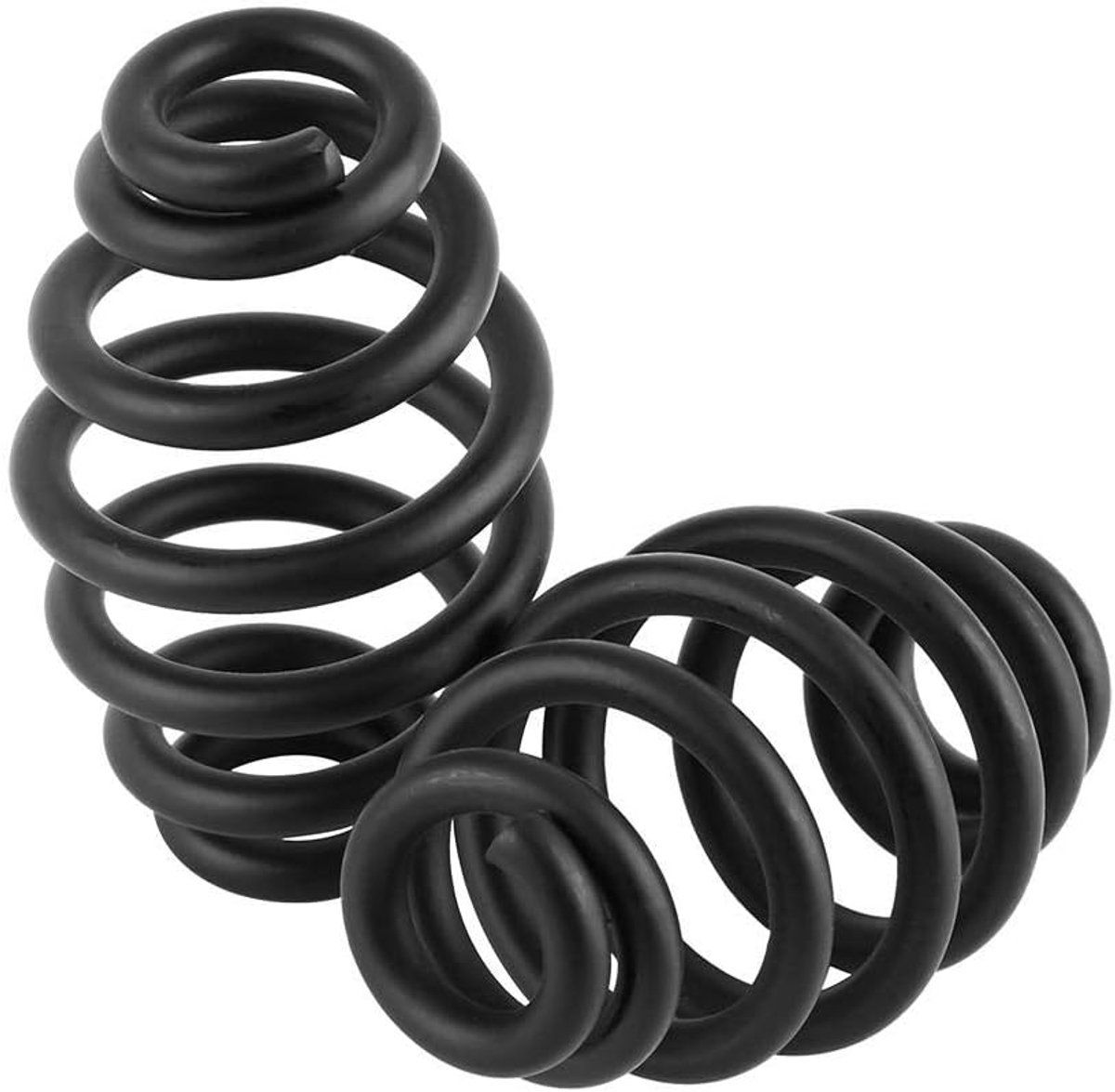 Motorzitje 3 Inch Stalen Zitting Veren - Matte Zwart - Duurzaam en Comfortabel - Perfect voor Chopper Bobber - ShopVlot