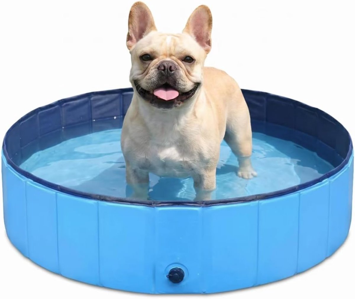 1 stuk - Opvouwbaar huisdier zwembad - honden zwembad - huisdier zwembad - PVC anti-slip materiaal - geschikt voor alle soorten huisdieren -80 * 20cm - blauw