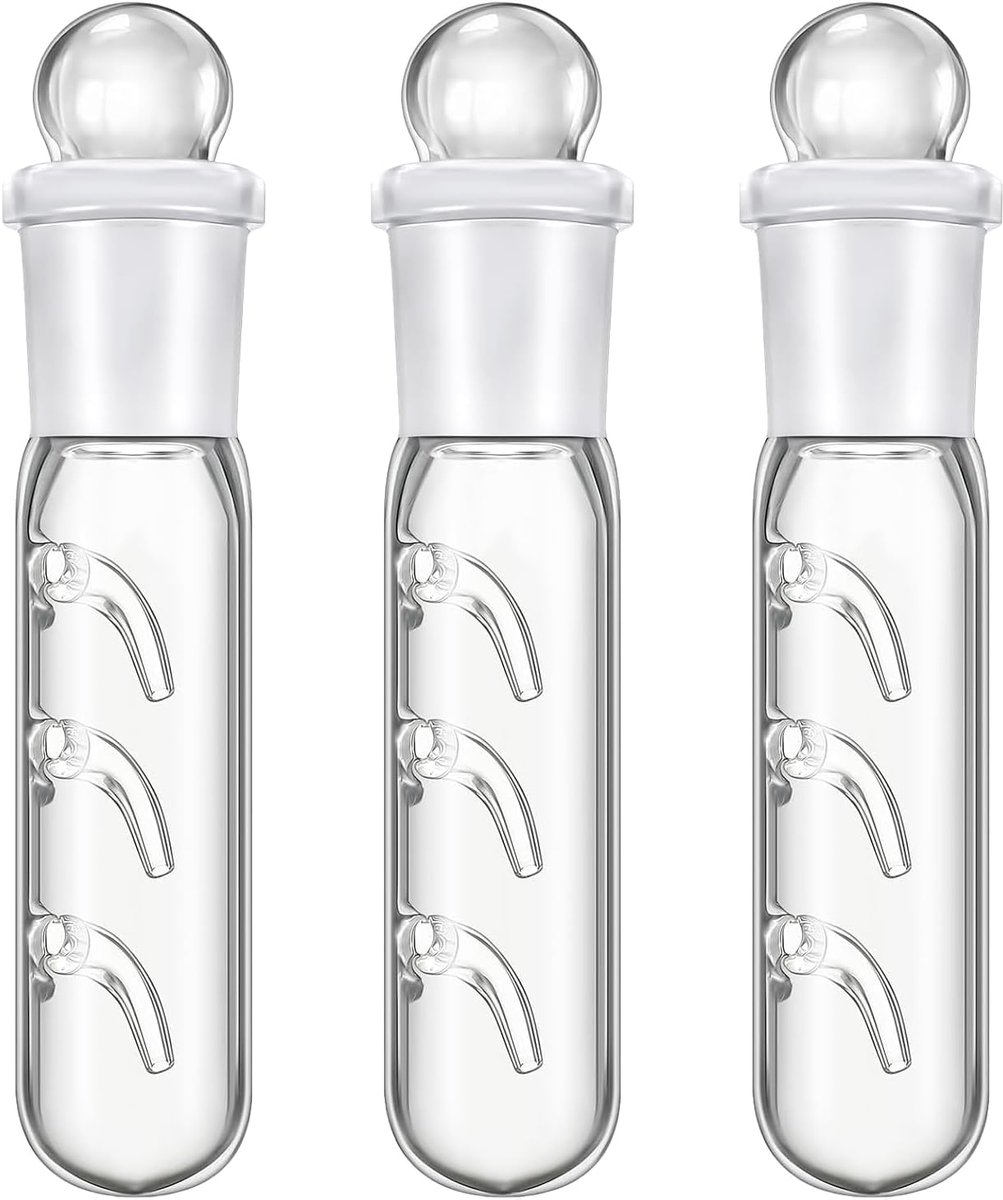 SnelShoppen - 3 x Planaria Val, 3-Hole Glas Transparante Planariaval, Slakkenval voor Vangen van Planaria, Slakken, Leechs in het Aquarium
