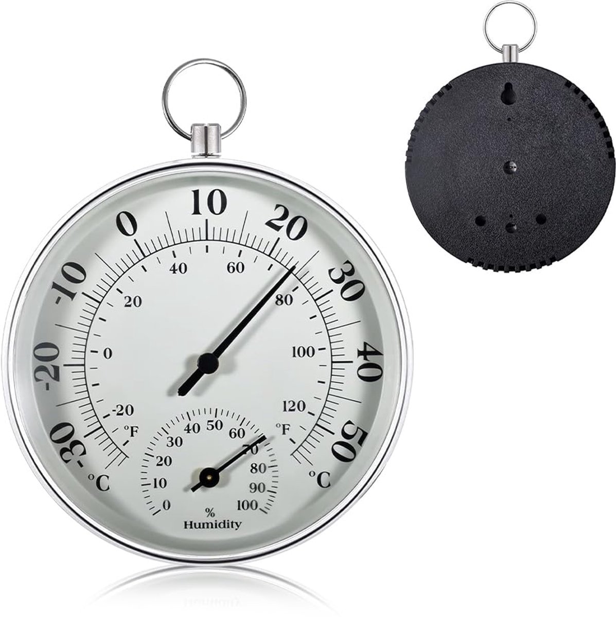 Hygrometer Thermometer 10cm - 2 in 1 Precisie - Binnen en Buiten - Ideaal voor Tuinen - ShopVlot