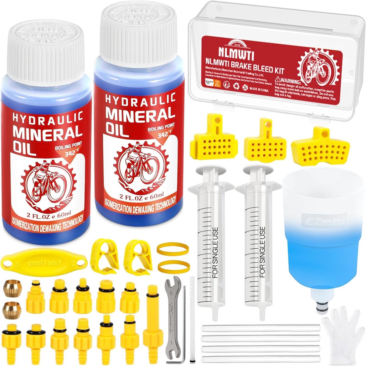Rembleedset 36-delig - Breather set voor Shimano TEKTRO MAGURA - Inclusief hoogwaardige remvloeistof - ShopVlot