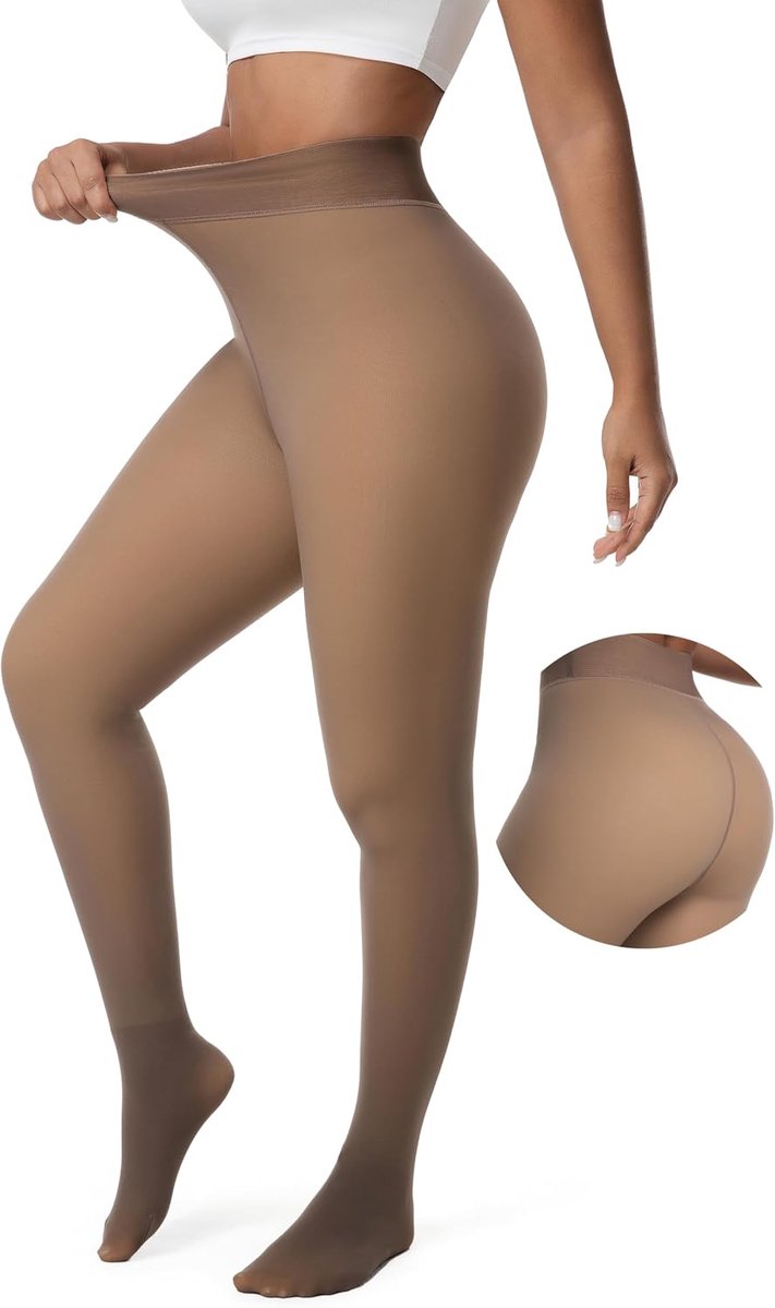 Diker Damespanty - Hoge Taille Thermisch - Super Rekbaar en Cozy - Ideaal voor Koude Dagen - ShopVlot
