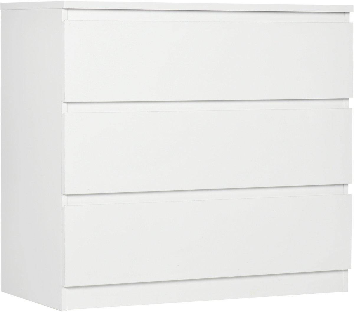 HOMCOM Ladekast Spaanplaat - 80x39x73cm - Wit