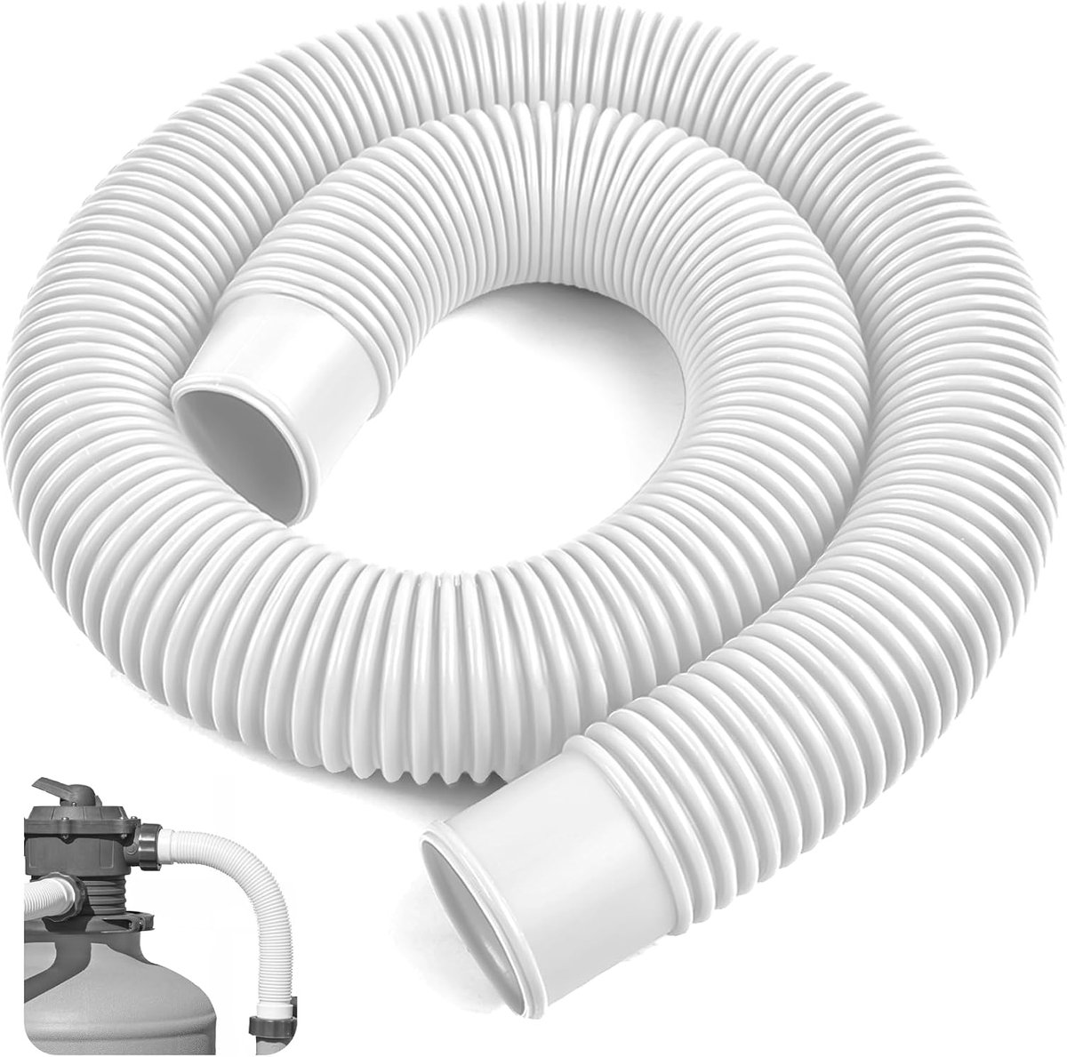 Zwemmen zwembadslang 38mm - 1 meter vervangingsslang - UV-bestendig en flexibel - ideaal voor zwembadpomp - ShopVlot
