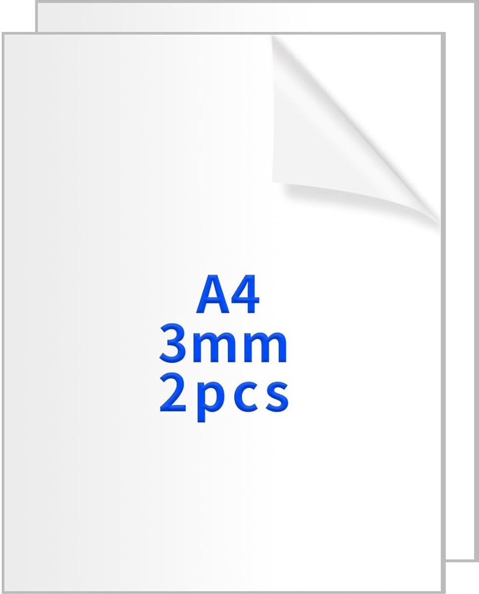 A4 acrylaatplaten 3 mm - heldere kunststof panelen - gladde afwerking - ideaal voor fotolijsten - ShopVlot