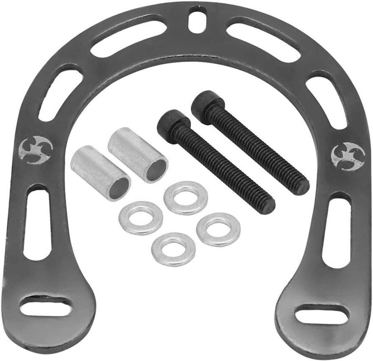 SnelShoppen - Fietsremversterkers V-Brake Aluminium Legering met Schroeven voor Mountainbike (Zwart) - Verhoogde Remprestaties, Voorkomt Framevervormi