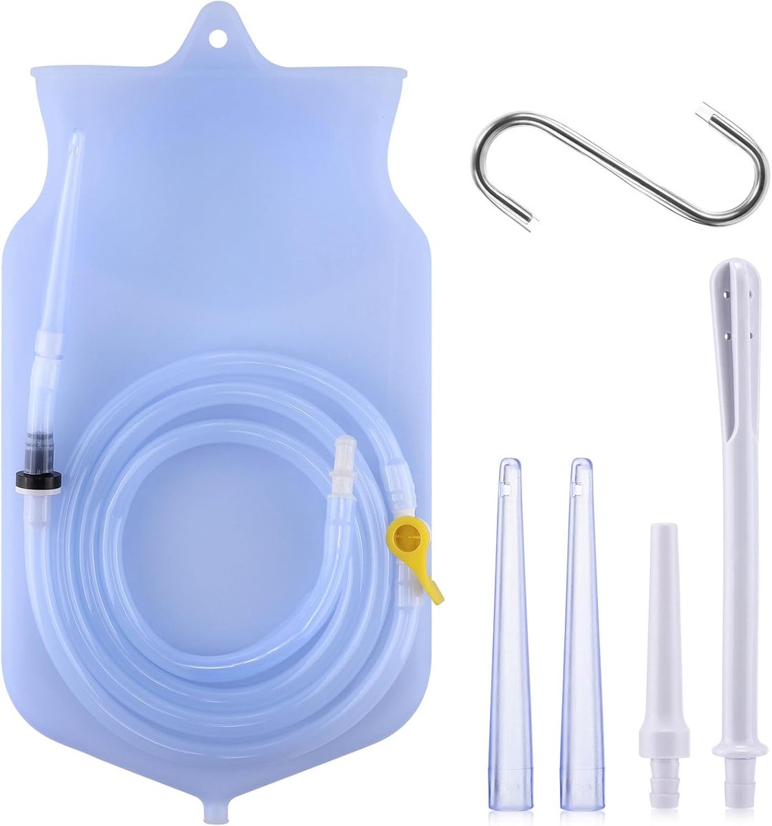 Enema Kit 2L - Silicone Slang - Reusable Mondstukken - Voor Colon Cleansing - ShopVlot