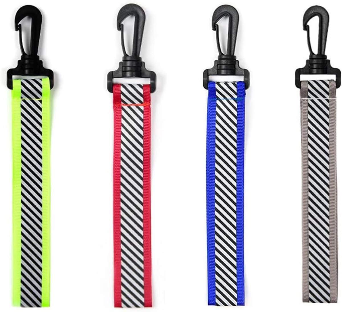 OIXEY Reflective Hangers, 4 Pieces, Reflective Safety Hanger, Reflective Keychain for Kids, Reflector Pendant for Bag - ShopVlot
