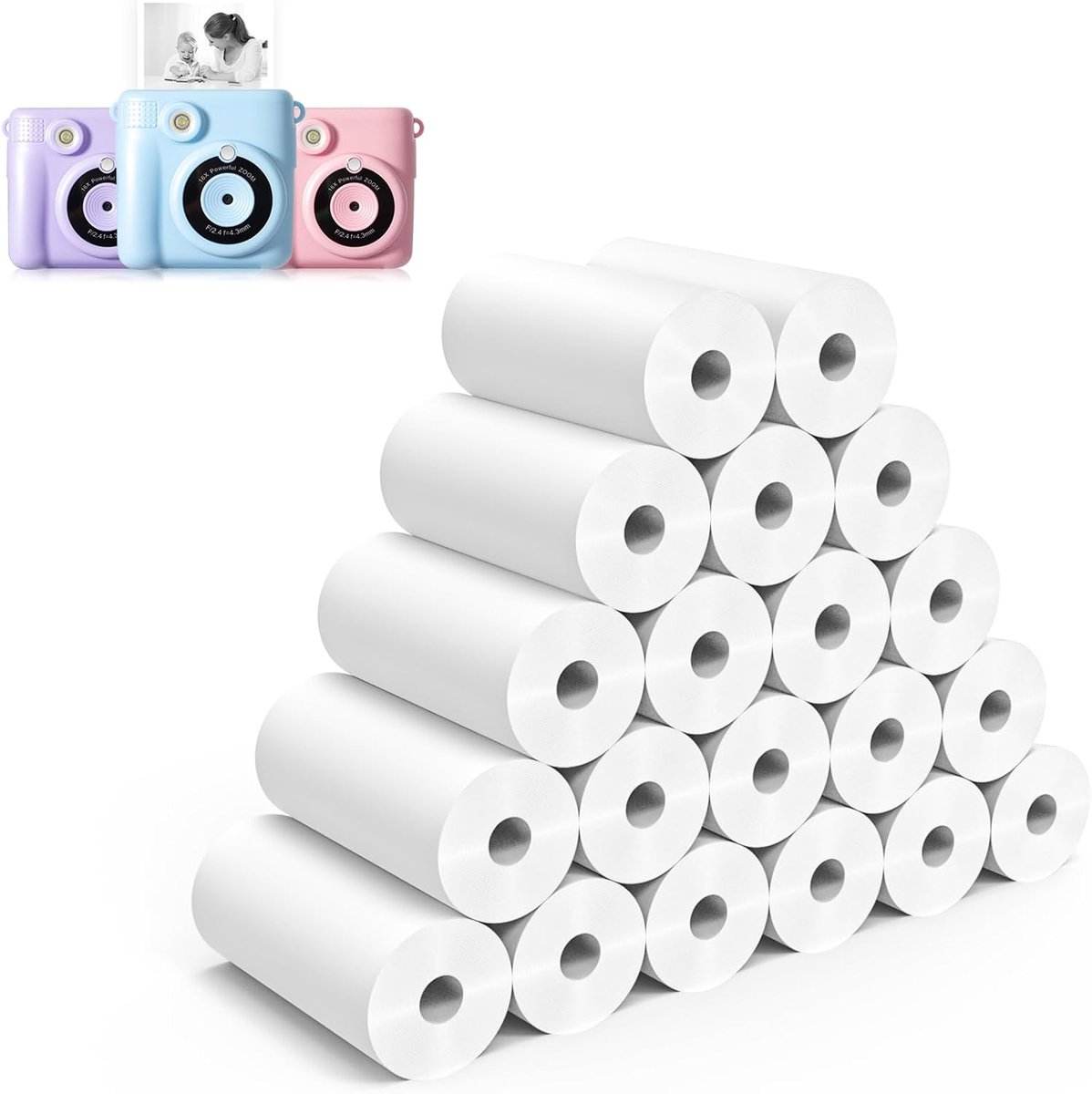 Thermal Paper for Camera for Kids, Direct Printing Thermal Paper (White-20) - ShopVlot