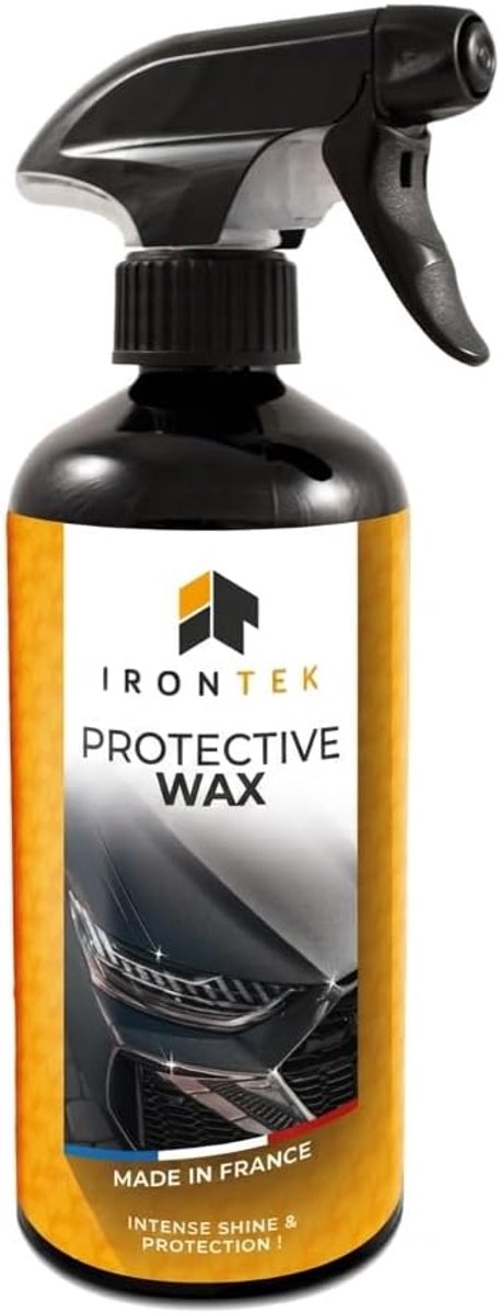 Auto carrosserie wax spray 500 ml - stralende glans - beschermende film - professioneel resultaat - ShopVlot