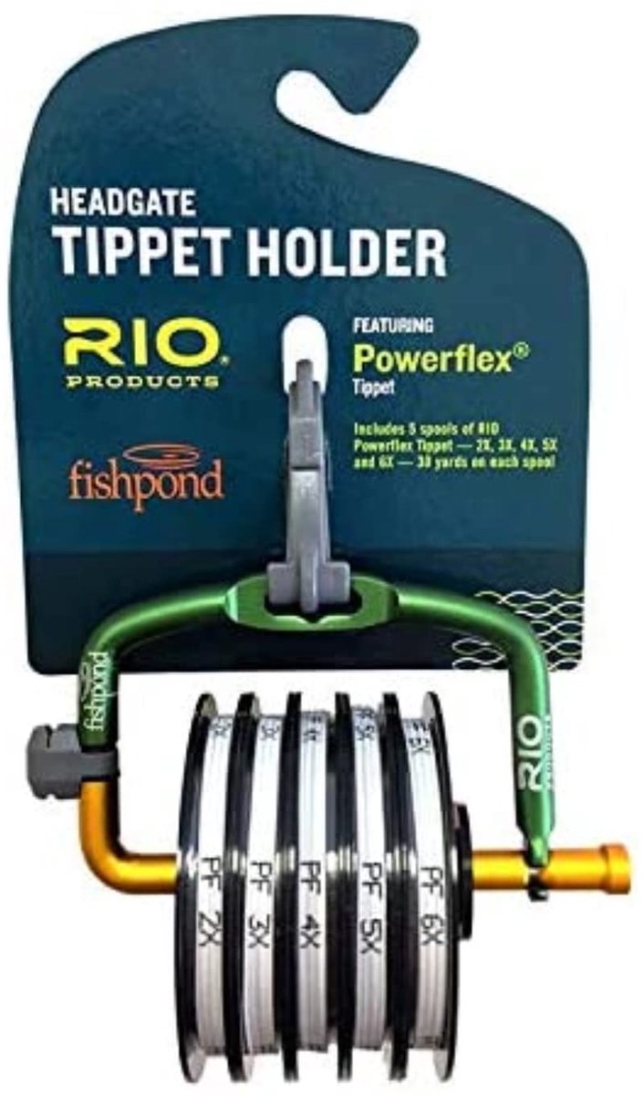 Tippetdispenser met 5 spoelen - 2X ~ 6X Powerflex tippet - handige opbergoplossing - ideaal voor vliegenvissen - ShopVlot