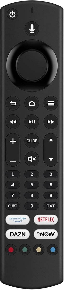 Afstandsbediening voor Toshiba Fire TV - Nieuwe spraakafstandsbediening - Vervanging ALD187R-1 - Eenvoudig in gebruik - ShopVlot