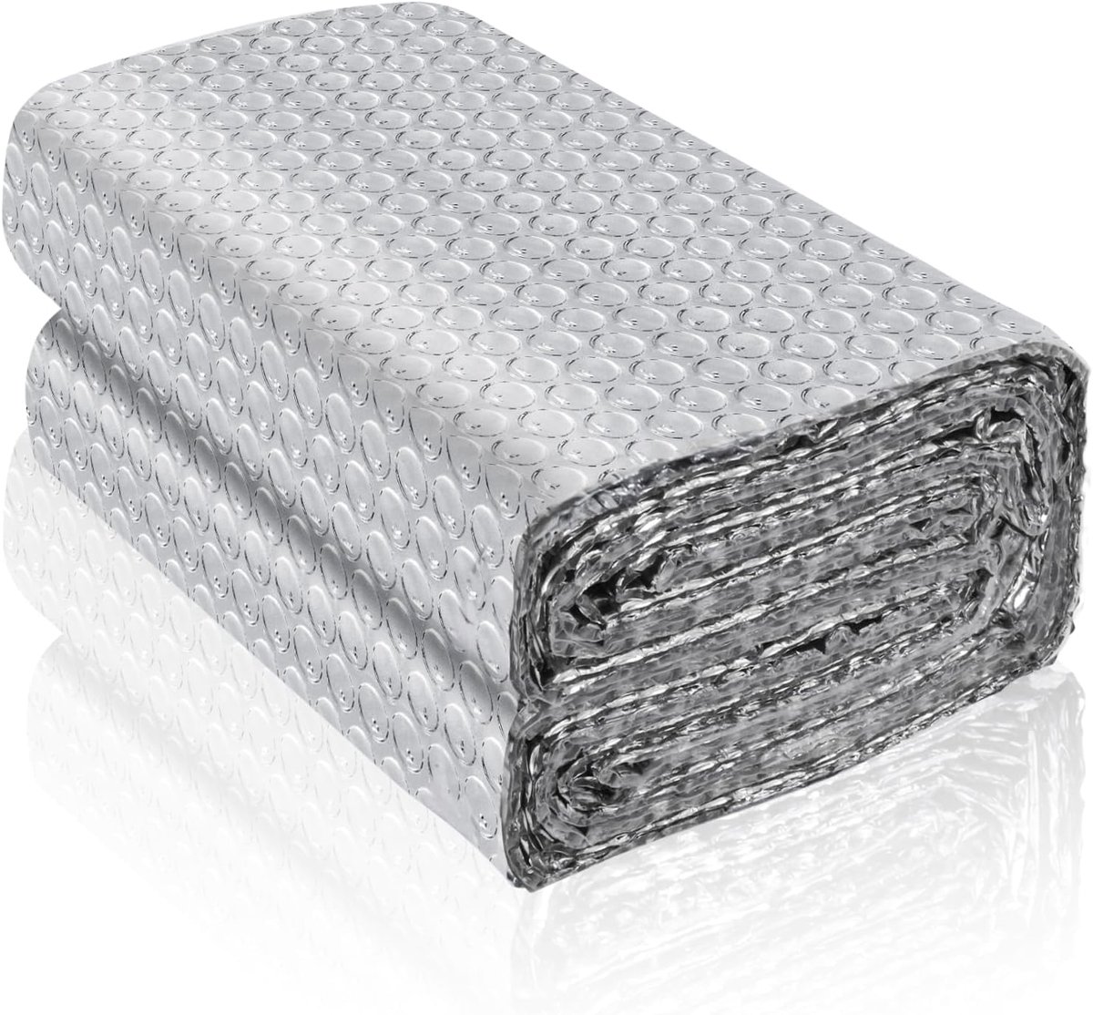 Isolatiefolie 3 m x 60 cm - dubbelzijdig aluminium - reflecterend - ideaal voor dakisolatie - ShopVlot
