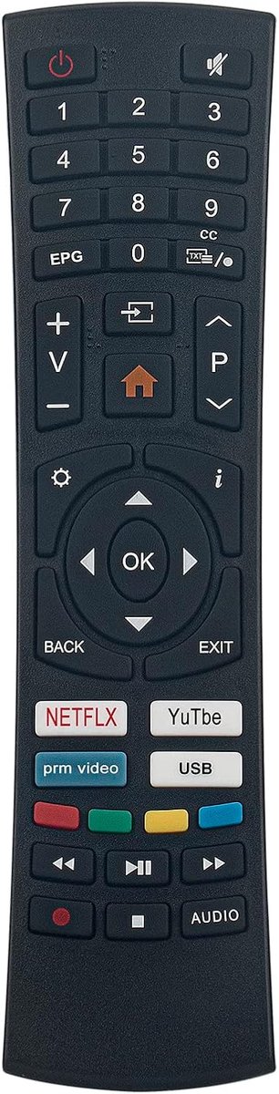 Afstandsbediening vervangend - compatibel met Smart-tech TV's - eenvoudig in gebruik - ideaal voor elke woonkamer - ShopVlot