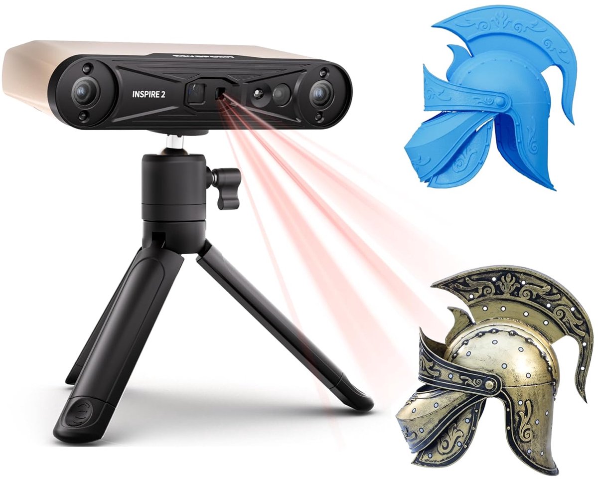 3D scanner met hoge precisie - duale modus laser en gestructureerd licht - draadloos scannen buitenshuis - ShopVlot