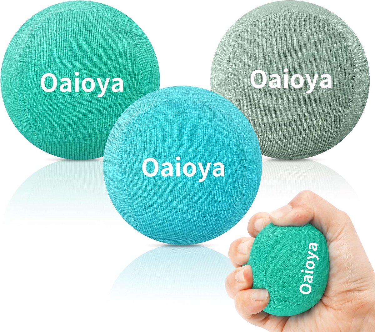 Anti-stress ballen set - 3 weerstandsniveaus - ergonomische gelballen - verbeter grip en ontspanning - ShopVlot