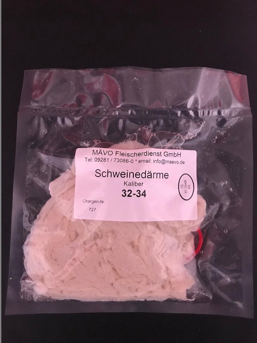 Varkensdarm 32/34 - 15 meter - 1A kwaliteit - ideaal voor witte worst - ShopVlot