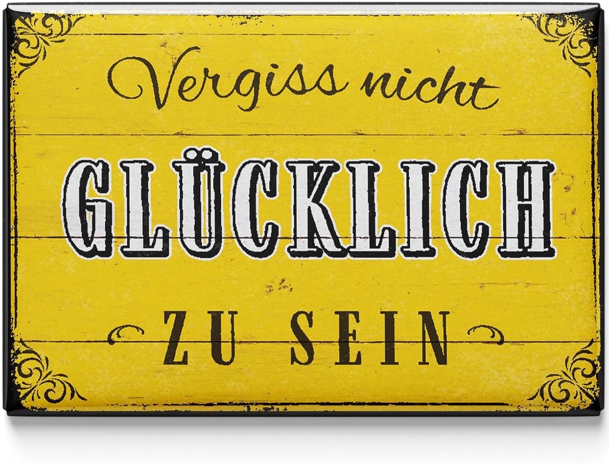 Fridge magnets grappig 8x5,5cm - retro design - vrolijke spreuken - stijl voor je keuken - ShopVlot
