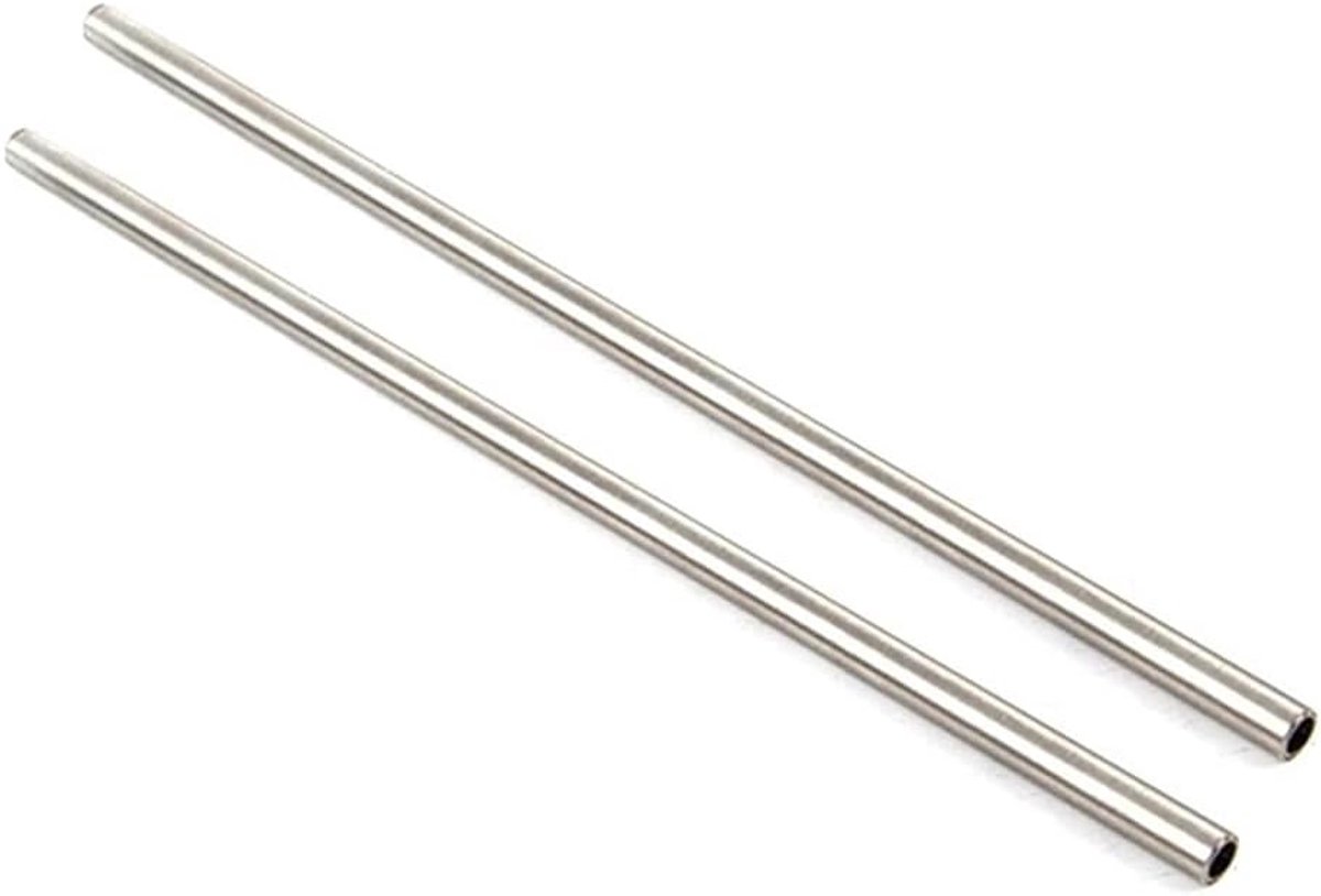 Stainless Steel Rechte Buizen 6mm x 5mm - 304 RVS - 250mm Lengte - Duurzaam en corrosiebestendig - ShopVlot