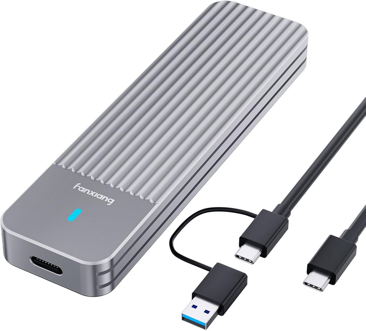 M.2 NVMe behuizing - Dual-protocol SSD behuizing - USB 3.2 Gen2 10Gbps - Ideaal voor snelle datatoegang - ShopVlot