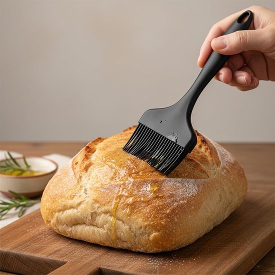 Wenderset, 3-delig bakgereedschap met deegverdeler, T-vorm, roestvrijstalen spatel en siliconen kwast voor keuken — afbeelding 5