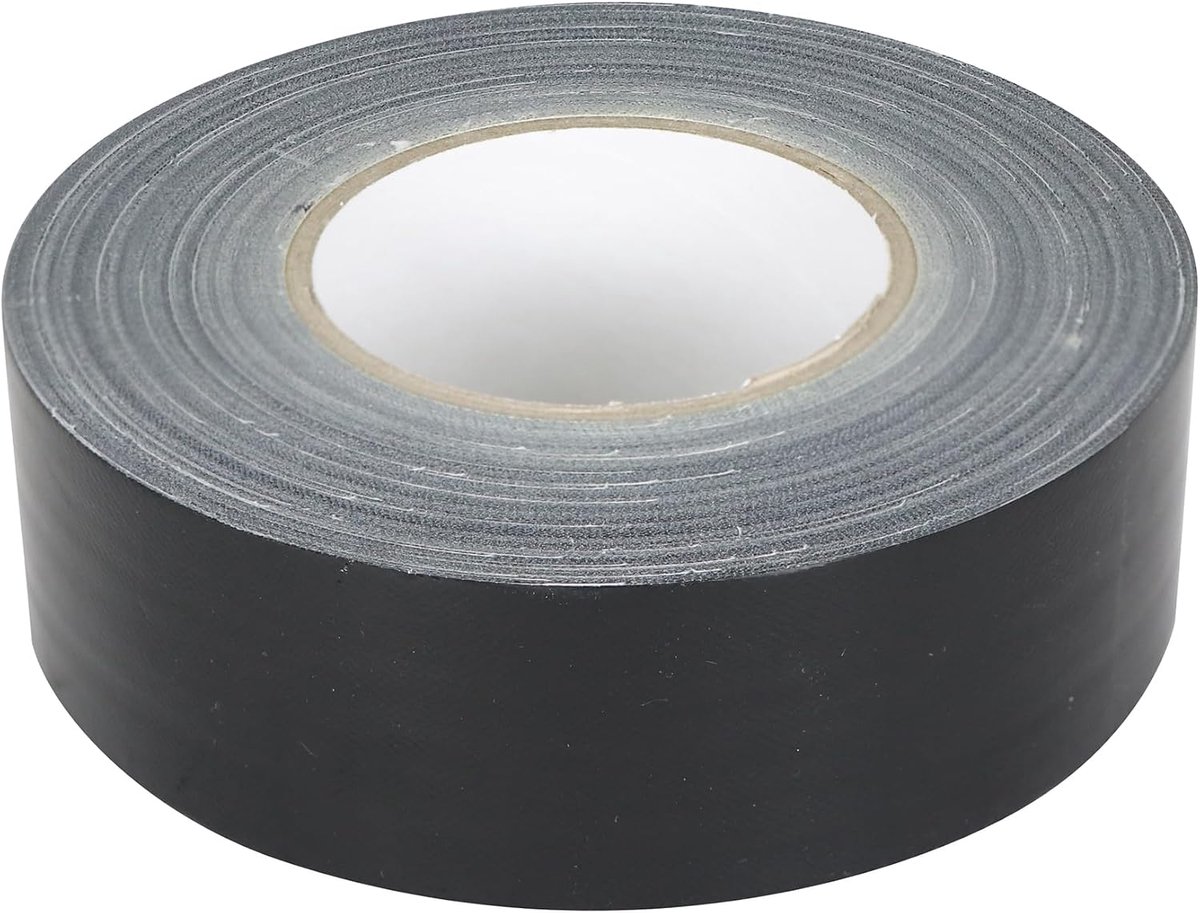 Duct tape 50mmx50m - zwart - sterk en waterdicht - ideaal voor noodreparaties - SnelShoppen