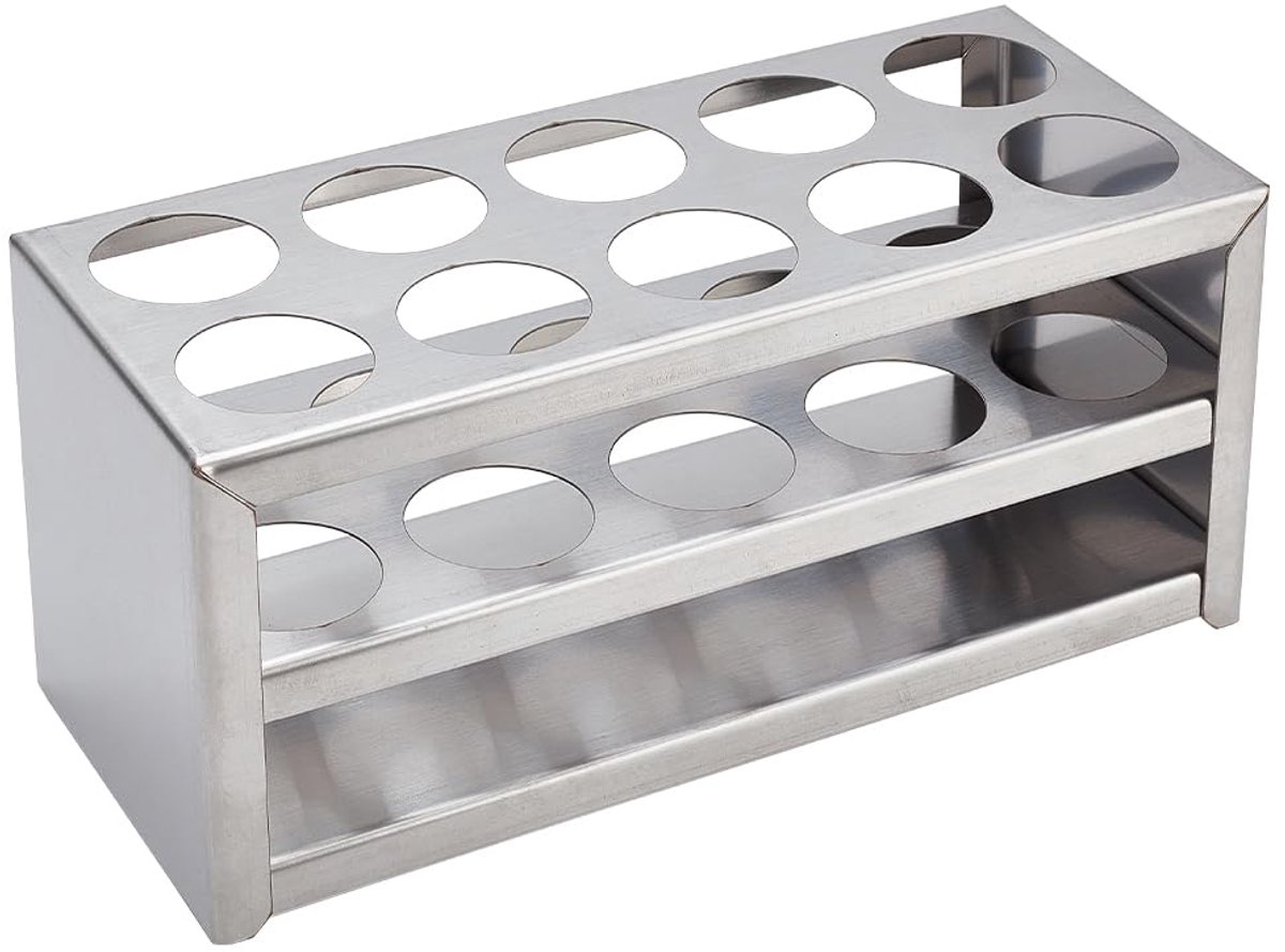 1 stuks reageerbuishouder roestvrij staal reageerbuishouder houder voor reageerbuizen presentatiehouders cilindrische buizen multifunctionele laboratoriumbenodigdheden 30 mm