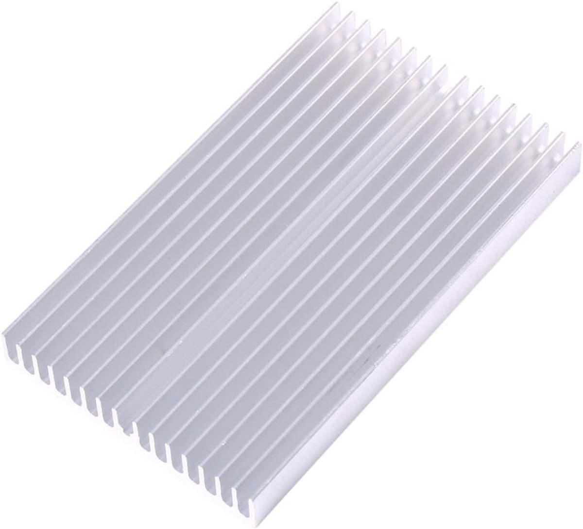 Koellichaam van aluminium met 23 krachtige vleugels, 100 x 60 x 10 mm, voor halfgeleidertransistors PCB (printplaat), led