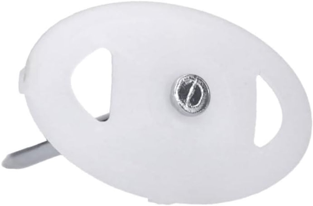 500 stuks nagelschijven Ø 3 x 50 mm met montagenagel staal ovaal wit