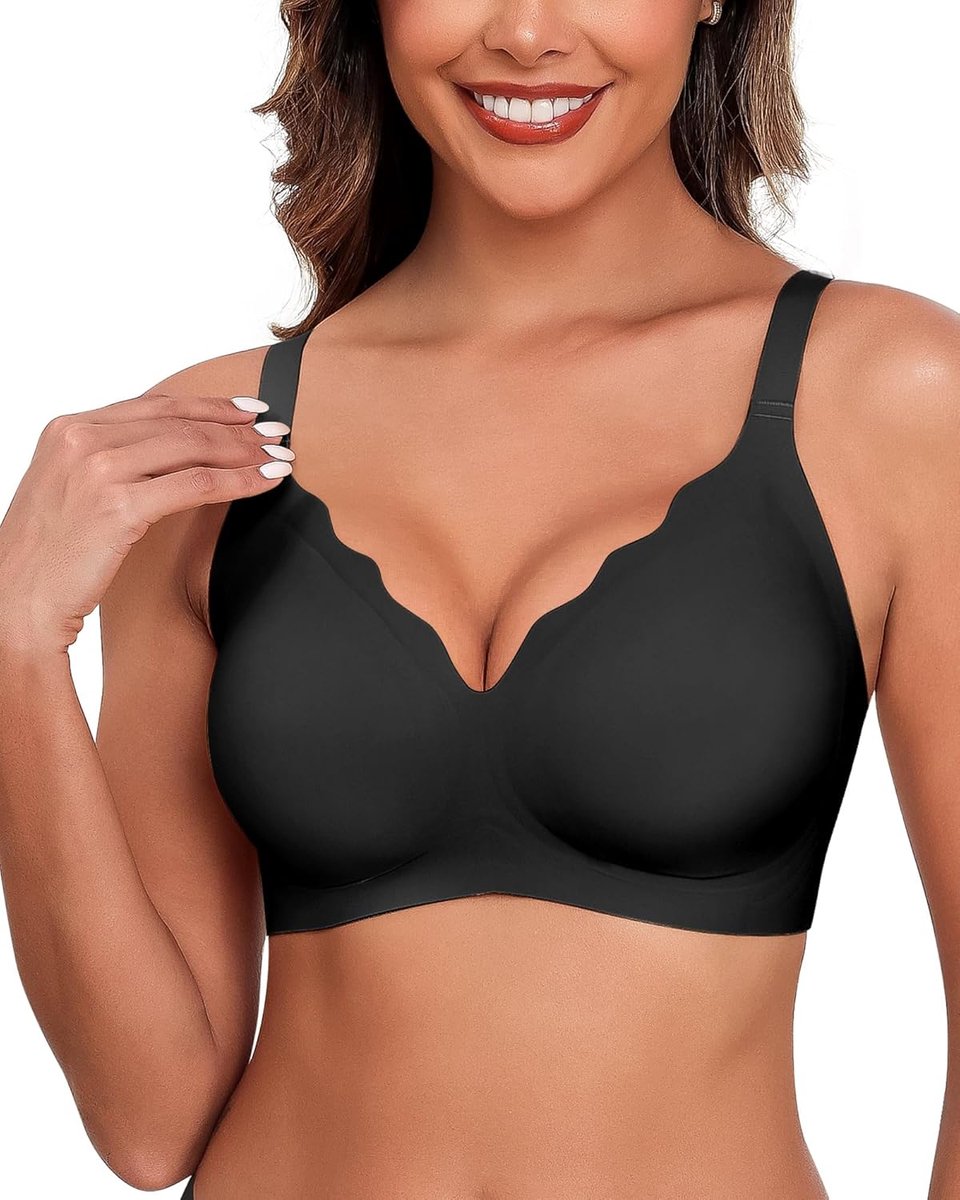 Naadloze Bh's Volledige Dekking Draadloze Push-Up Bh Voor Dames Comfort Kanten Met V-Halsondersteuning BH Voor Dames