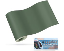 Zelfklevende patches, 10x160cm OAZ zelfklevende waterdichte reparatie patch, groen, nylon patch zelfklevend, voor tenten, donsjack, slaapzak, zak
